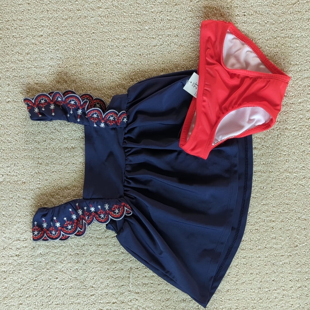 Cat & Jack 4th of July Two Piece Swimsuit
